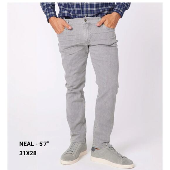 Ash & Erie Men's Light Gray Stone Wash Explorer Jeans, 31x28 - Picture 2 of 10